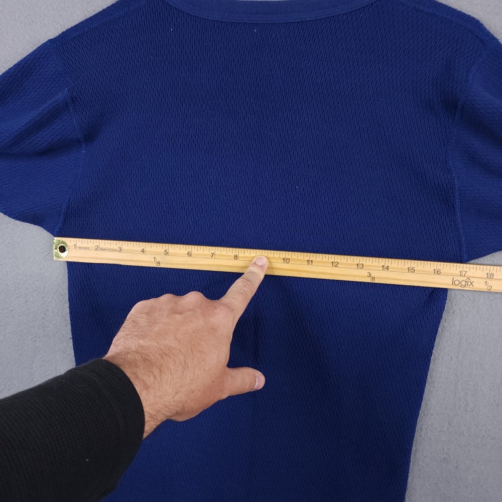 J.E. Morgan Arctex Thermal Shirt Mens L Brown Blue Waffle Knit Base Layer 2 Pack - Picture 10 of 13